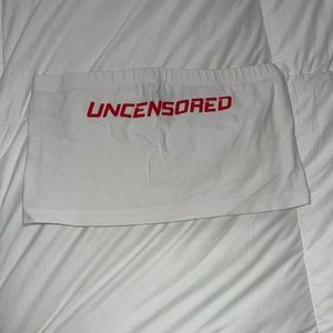 Forever 21 White Bandeau Top